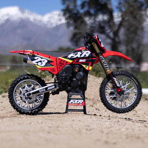 RC Motorcycle Promoto-MX 1/4 Motorcycle Ready-to-Run Battery and Charger Not Included FXR LOS06000T1 Red
