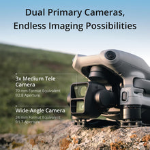 Load image into Gallery viewer, Drone with Medium Tele &amp; Wide-Angle Dual Primary Cameras, 46-Min Max Flight Time, Omnidirectional Obstacle Sensing, 48MP Photos, 4K
