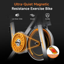 Load image into Gallery viewer, Hitgo Magnetic Exercise Bike for Home - Silver
