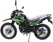 Load image into Gallery viewer, 250cc Dirt Bike Motorcycle RPS Dual Sports Bike Dirt-bike Enduro Bike Adults Motorcycle Bike 250cc STREET bike (GREEN)
