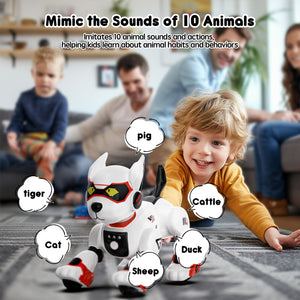 Robot Dog Toys for Kids Remote Control Interactive Robotic Pet Smart Programmable Puppy Electric Intelligent Robo