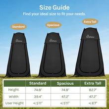 Load image into Gallery viewer, WolfWise Pop Up Shower Tent for Outdoor, Portable Privacy Room for Camping
