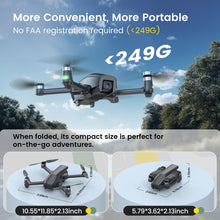 Load image into Gallery viewer, Drones with Camera for Adults 4K, GPS FPV Foldable 5G Quadcopter for Beginners with Optical Flow Positioning, Auto Return Home
