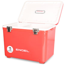 Load image into Gallery viewer, Engel UC19 19qt Leak-Proof, Air Tight, Drybox Cooler and Small Hard Shell Lunchbox for Men and Women in Red
