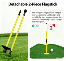 Load image into Gallery viewer, CRESTGOLF Golf Flagstick GFRP Shaft Putting Green Pin Aluminum Threaded Connection Ultra Lightweight High Strength Flag Stick Flagpole 3-Section Design
