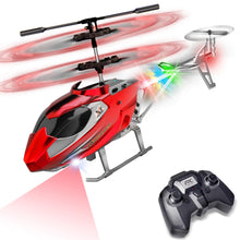 Load image into Gallery viewer, TERRAMUS Remote Control Helicopter for Kids, 2.4G Altitude Hold RC Helicopters with LED Light &amp; Gyro, Radio Controlled Aircraft Indoor Toy with 3.5 Channel High Low Speed for Boys Beginner
