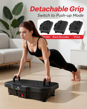 Load image into Gallery viewer, Zoomsnail Vibration Plate Exercise Machine, 8000 Vibrations/min Adjustable Fitness Platform, 400 Lbs Capacity Whole Body Workout Extra Large Size Platform with Bluetooth for Weight Loss, Women &amp; Men
