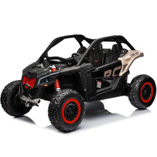 Load image into Gallery viewer, Maverick X3 24V Kids UTV 2 Seater Ride On Car with Remote Control 4WD Off-Road Buggy SxS Electric Vehicle, Black

