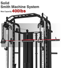 Load image into Gallery viewer, DONOW Smith Machine with Weight Stacks, Multi Function Home Gym System -A DN-DS938A 264LBS Weight
