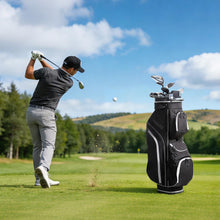 Load image into Gallery viewer, VEVOR Golf Cart Bag, 14 Way Top Divider Organizer, Golf Club Bag with Full-Length Divider, Storage Pockets, Shoulder Strap, Rain Hood, Smooth Zippers, High-Strength 900D Polyester for Men &amp; Women
