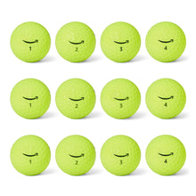 Load image into Gallery viewer, Amazon Basics Core Soft Golf Balls, Low Compression, Side Stamp Alignment, 12-Pack, Yellow
