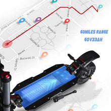 Load image into Gallery viewer, Electric Scooter, 5600W Dual Motor Max Speed 50MPH, 60V33AH Lithium Battery 60Miles Range, 11&quot; Vacuum Off-Road Tire
