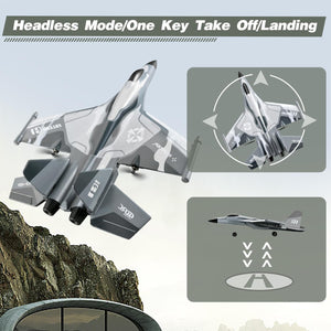 4DRC G1 RC Plane 2.4GHz 4 Channel 6-axis Gyro Stabilizer RTF Glider Aircraft Plane Jet Fighter Toys, Easy to Fly,2 Battery