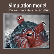 Load image into Gallery viewer, RC Boat for Kids, Hippo Remote Control Boat for Lake River &amp; Pool, 2.4GHz Simulation Hippopotamus Head Electric Boat Spoof Toy
