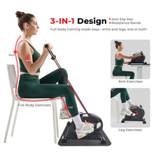 Load image into Gallery viewer, Sunny Health &amp; Fitness Under Desk Smart Mini Pedal Exerciser - Dark Grey
