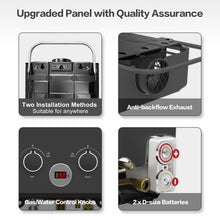 Load image into Gallery viewer, Propane Water Heater, 6L 1.58GPM 41000 BTU Portable Tankless Water Heater Outdoor, Gas Instant Hot with Handle Overheating Protection for RV Trips, Camping, Boat Cabins, Outdoor Shower, Black
