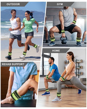 Load image into Gallery viewer, Adjustable Ankle Weights 1-5 LBS Pair with Removable Weight for Jogging, Gymnastics-Green
