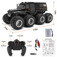 Load image into Gallery viewer, Amphibious RC Trucks,8WD Offroad Waterproof,1: 12 Large Remote Control Monster Truck for Boys Girls,50Mins Playing Time Battery

