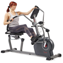 Load image into Gallery viewer, Sunny Health &amp; Fitness Elite Recumbent Cross Trainer &amp; Elliptical Machine

