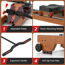 Load image into Gallery viewer, Water Rowing Machine for Home Use - Brown02
