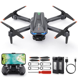 Drone with Camera for Kids - Foldable Mini Drones for Beginners or Adults, 1080P HD RC Quadcopter, w/2 Batteries and Storage Case