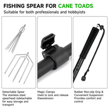 Load image into Gallery viewer, SANLIKE 4ft Fishing Harpoon Spear Gaff Gig, Frog Flounder Fork Hook, Grey
