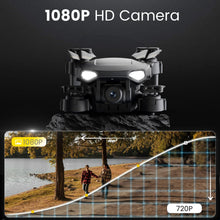 Load image into Gallery viewer, Drone with Camera for Kids Adults, WF11 1080P HD Mini Drones with FPV Transmission Foldable RC Quadcopters for Beginners, One-Key Start

