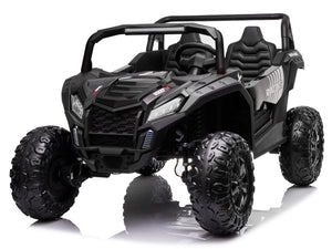 2025 24V 4WD 10Ah XXL Kids Ride On UTV with Parents Remote Control, 4X4 Off-Road Battery Powered Electric Toy Car, Black