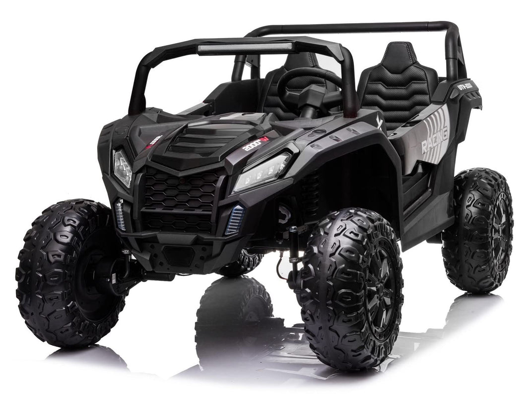 2025 24V 4WD 10Ah XXL Kids Ride On UTV with Parents Remote Control, 4X4 Off-Road Battery Powered Electric Toy Car, Black