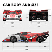 Load image into Gallery viewer, 1/10 Metal On-Road Drift Car Roller,4 Wheel Drive Racing Supercar Roller, Electric Touring Car Chassis Frame Body, Red
