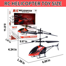 Load image into Gallery viewer, Remote Control Helicopter Toy, 2-Channel, 2.4 GHz, 2 Speeds, Up and Down Flying, Gift for Kids, Red
