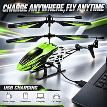 Load image into Gallery viewer, WANJUBOBO Remote Control Helicopter, RC Helicopter for Kids &amp; Adults, Green
