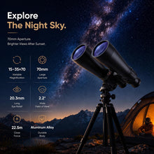 Load image into Gallery viewer, Sogries 15-35x70mm High Powered Binoculars for Adults Star Gazing Astronomy
