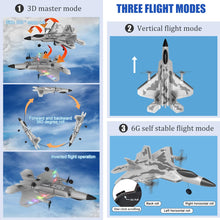 Load image into Gallery viewer, RC Plane 4 Channel Remote Control Airplane - F-22 RC Airplane for Beginners Adult with Xpilot Stabilization System &amp; Aerobatic
