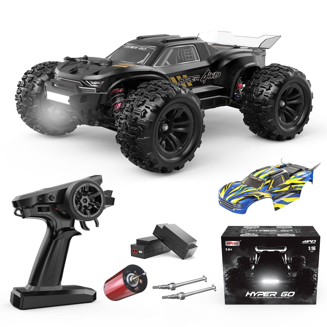 1/16 RTR Brushless Fast RC Cars for Adults, Max 42mph Electric Off-Road RC Truck, High Speed RC Car 4X4 Remote Control Car