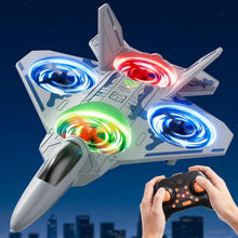 Load image into Gallery viewer, RC Plane Jet Drone with One Key Take Off-Landing, Headless Mode, 360° Flip for Kids Boys
