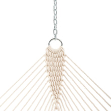 Load image into Gallery viewer, Original Pawleys Island Large Oatmeal DuraCord Rope Hammock – 13 ft. x 55 in., 2-Person, 450 lb Capacity, Oak Spreader Bar, Zinc-Plated Hardware, Handcrafted in the USA
