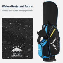 Load image into Gallery viewer, GoHimal Lightweight 14-Way Golf Stand Bag for Men &amp; Women Black Blue
