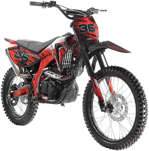 250cc Dirt-bike Adult Pit Bike Gas DB36 Dirt Bike Manual Clutch 5 Speed (Choose Your Color : Red, Blue and Black Color)