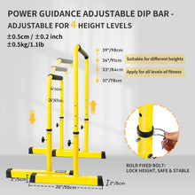 Load image into Gallery viewer, POWER GUIDANCE Dip Bar (yellow)
