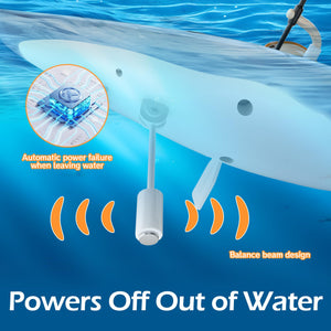 Kids RC Kayak Boat Toy,2.4 Ghz Remote Control Paddle Boat Toys, Toddler Water Racing Boat W/Light for Pools, Lake, Bathtub Summer Outdoor Water