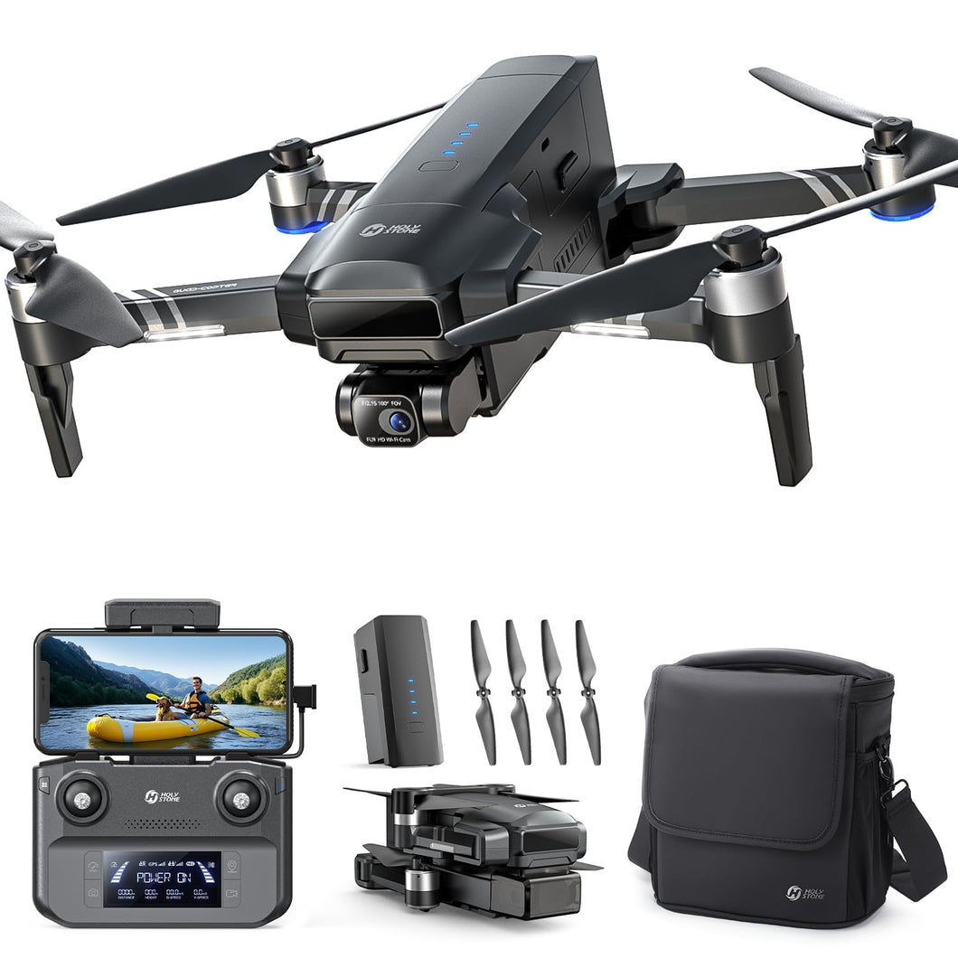 2-Axis Gimbal Drones with Camera for Adults 4K EIS, Integrated Remote ID, 10000 FT Range Transmission, GPS Drone