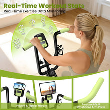 Load image into Gallery viewer, Birdfeel Foldable Exercise Bike, Multifunctional Indoor Stationary Bikes (Light Green)
