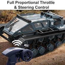 Load image into Gallery viewer, 2.4G Fully Proportional Remote Control Tank - Rock Crawler RC Truck 4x4 Off Road Military Vehicle
