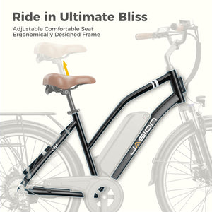 Electric Bike for Adults, 1000W Motor Peak Ebike, 450Wh Removeable Battery, 26'' City Cruiser Bicycle, 22 MPH
