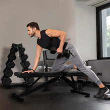 Load image into Gallery viewer, RitFit Adjustable/Foldable Utility Weight Bench for Home Gym, Weightlifting and Strength Training - Bonus Workout Poster with 35 Total Body Exercises
