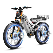 Load image into Gallery viewer, 4000W Romeo Pro II Electric Bike Dual Motor 60V 70AH 200Miles Long Range Electric Mountain Bike Fat Tire Dual Hydraulic
