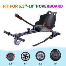 Load image into Gallery viewer, Hoverboard with Seat Attachment Combo, 6.5&quot; Self Balancing Hover Board with Bluetooth Speakers and LED Lights (Include Go-Kart)
