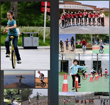 Load image into Gallery viewer, 18&quot; Unicycle for Beginners, Adjustable Seat, Alloy Rim, Extra-Thick Tires, 150kg/330lb Load, Skid-Proof Design
