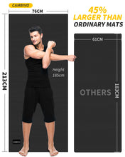 Load image into Gallery viewer, CAMBIVO Yoga Mat for Women and Men, Extra Long and Wide Exercise Mat(84" x 30" x 1/4 inch), Large Non Slip Workout Mat for Yoga, Pilates, Fitness, Barefoot Workouts, Home Gym Studio
